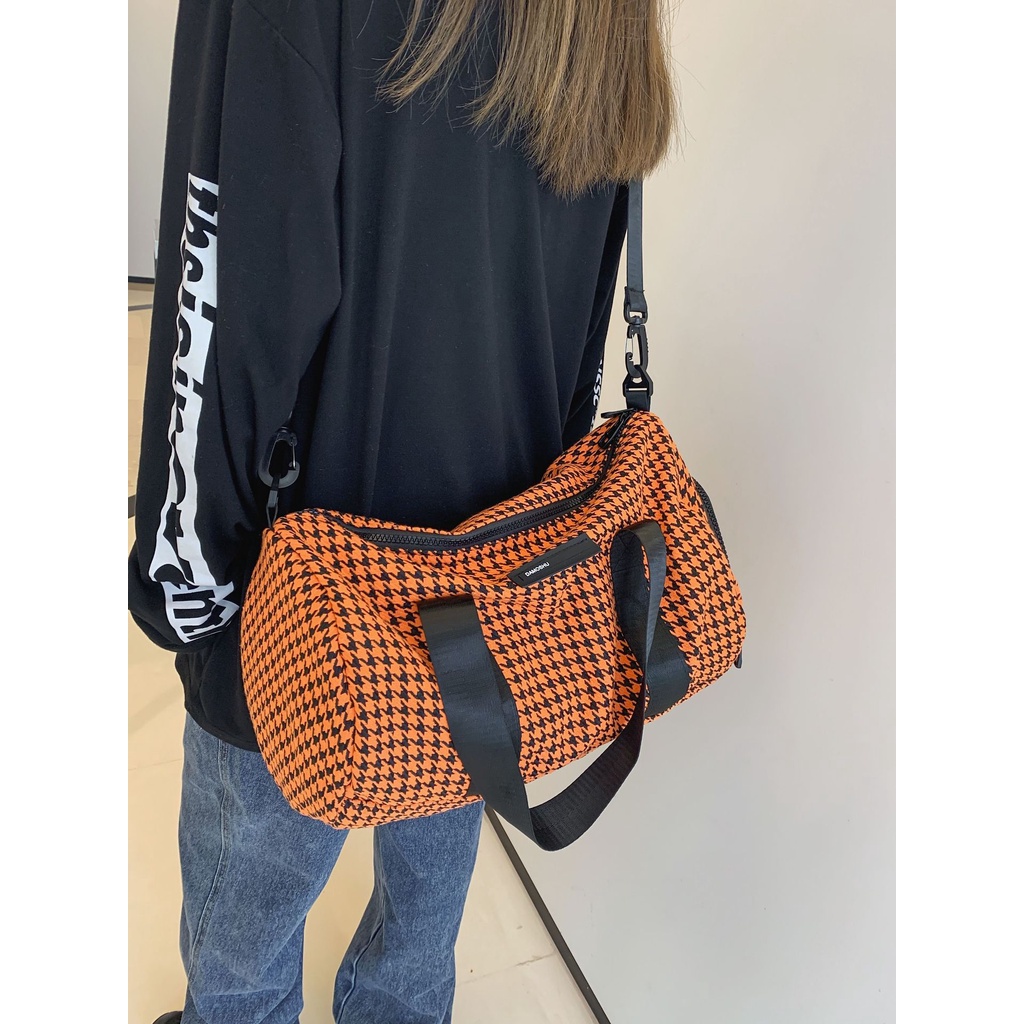 Túi xách cỡ lớn kẻ sọc caro thời trang trẻ trung