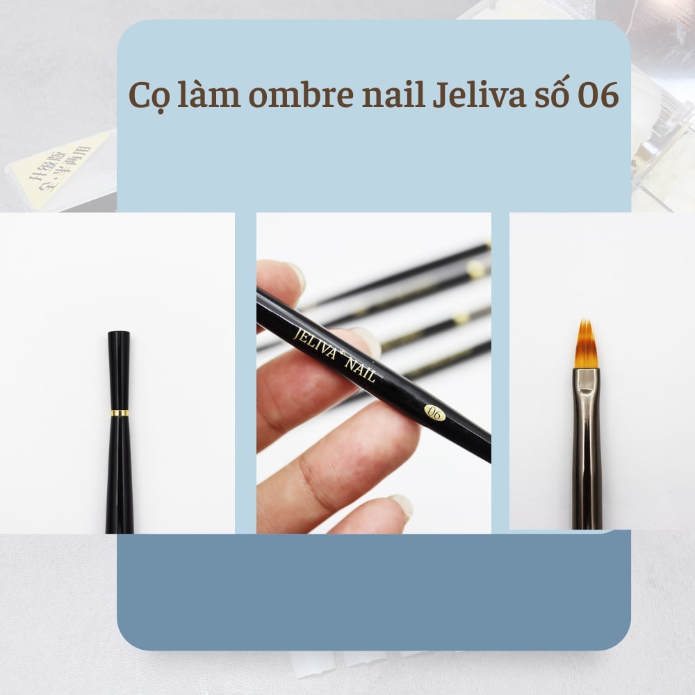 Cọ ombre nail , cọ làm ombre Jeliva số 06
