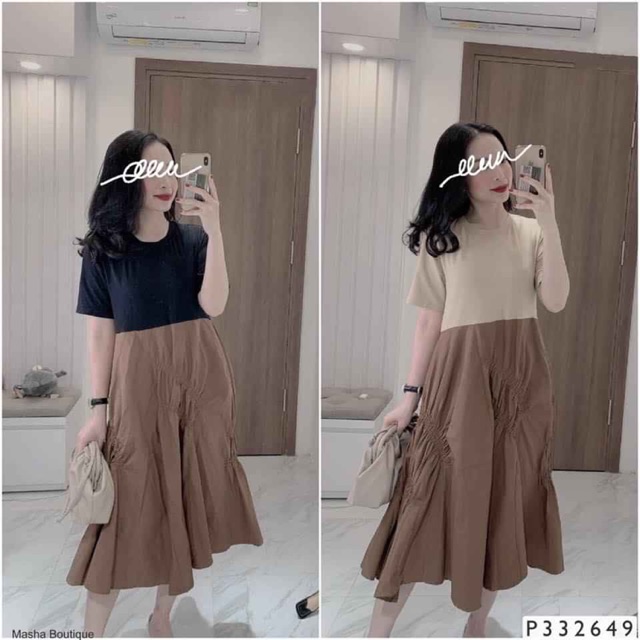 Váy suông chất thô lụa siêu đẹp
