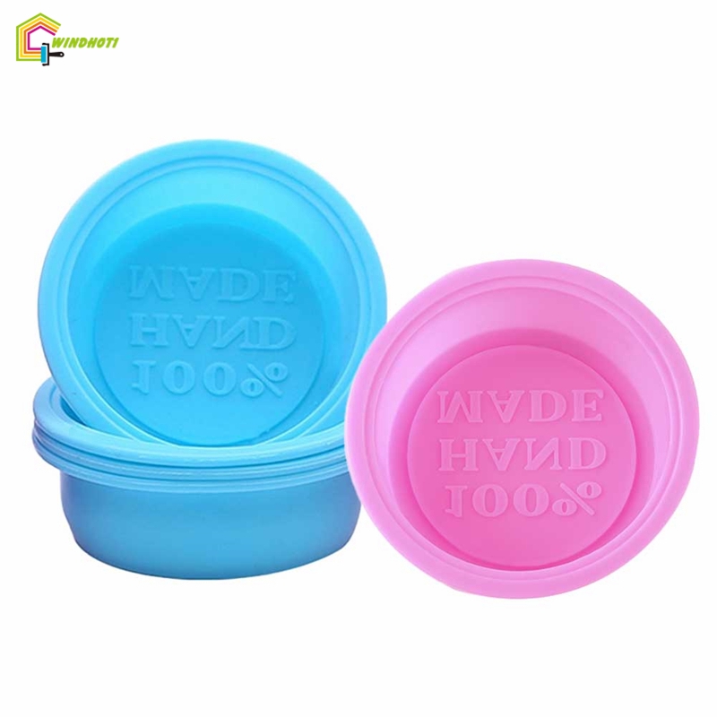 🌈HN 7cm Màu sắc ngẫu nhiên Bánh Silicone Hình dạng tròn Bếp nướng DIY tráng miệng làm khuôn