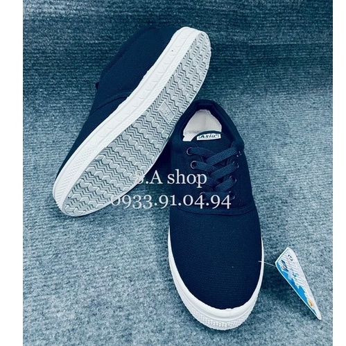 Giày thể dục, lao động vải cột NỮ Xanh Asia