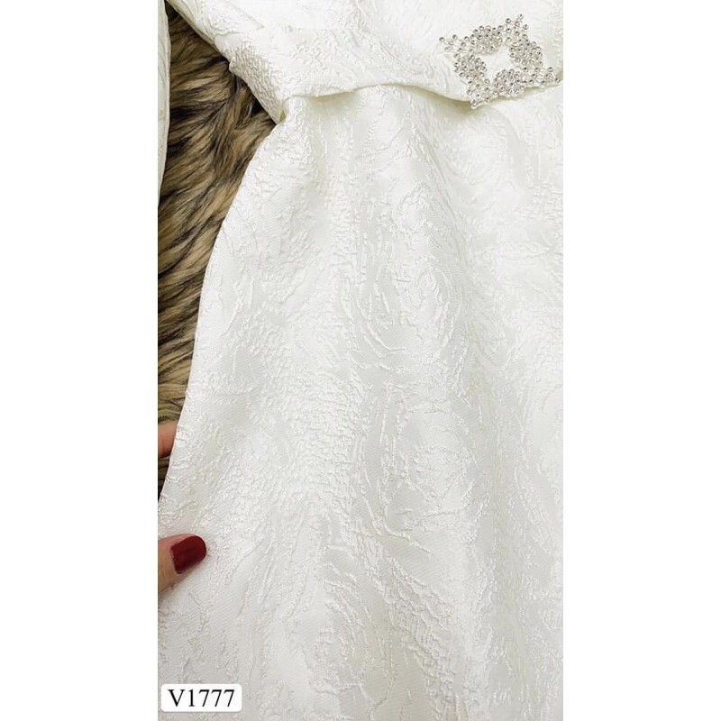 Đầm nữ đi tiệc cao cấp DVC, đầm trắng nữ dáng xòe | BigBuy360 - bigbuy360.vn