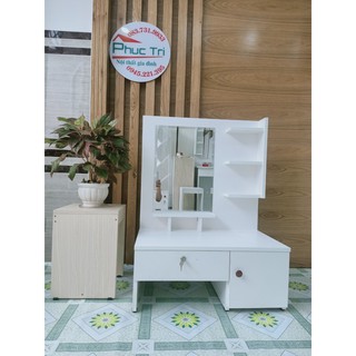 [NT Phúc Trí] Bàn trang điểm bệt 70cm có tủ-Trắng
