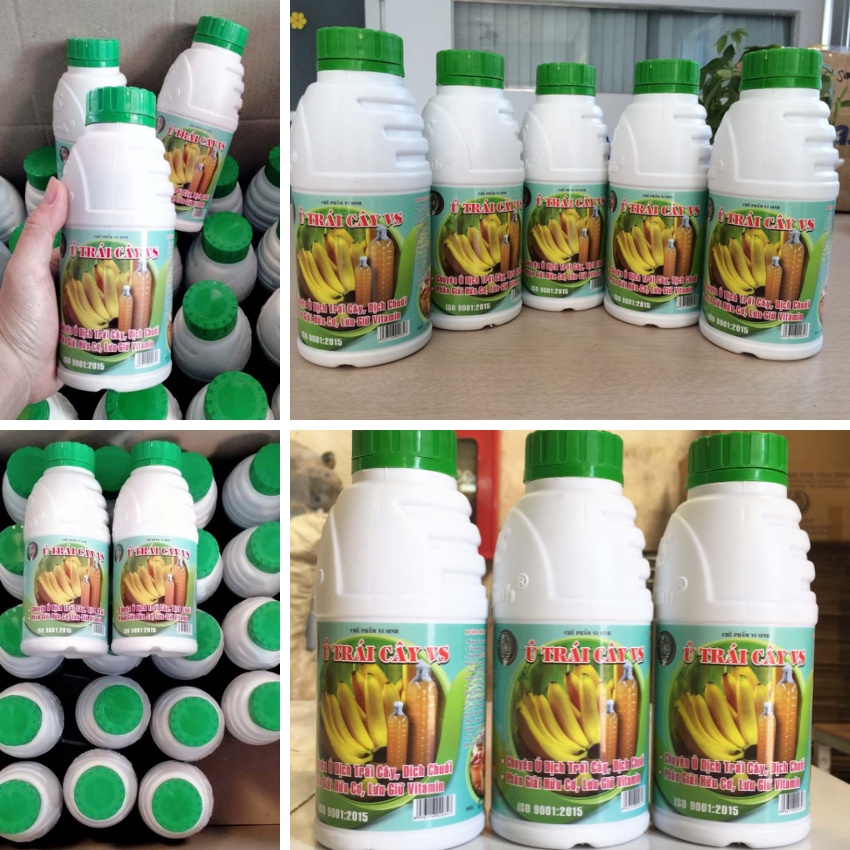 Men Vi Sinh: Ủ DỊCH CHUỐI Và Trái Cây Làm Phân Bón Nhanh - Hiệu Quả - Đơn Giản - Chai 500 ml