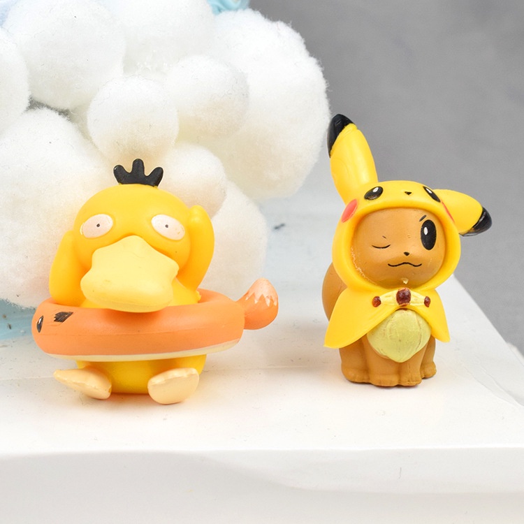 8 Mô hình nhân vật Pokemon Pikachu làm thủ công trang trí bánh kem