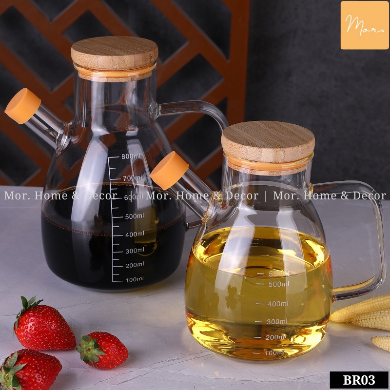 BST Bình thủy tinh đựng gia vị, dầu ăn..