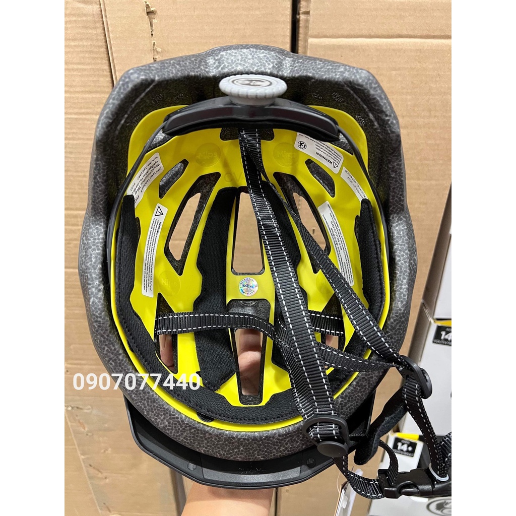 Nón bảo hiểm xe đạp siêu nhẹ công nghệ MIPS cao cấp Lumiere 3 Mỹ có đèn Led - EDS Hàng Mỹ