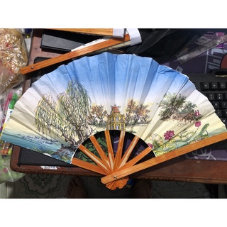 Bó 10 Quạt Tranh Giấy Họa Tiết