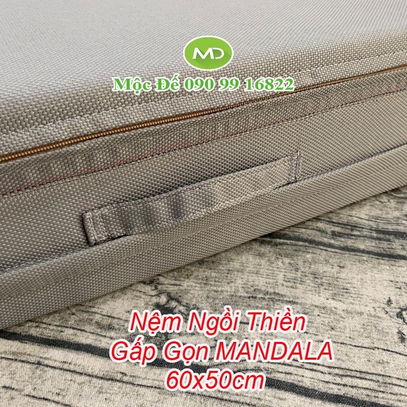 Nệm Ngồi Thiền YOGI 60x50cm Phật Giáo Sang Trọng, Tinh Tế, Trang Nhã - Thiền Định Yoga Thư Giãn, Xoa Dịu Căng Thẳng