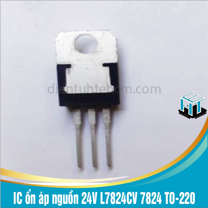 Combo 4 con IC ổn áp nguồn 24V L7824CV 7824 chân cắm TO-220 loại tốt