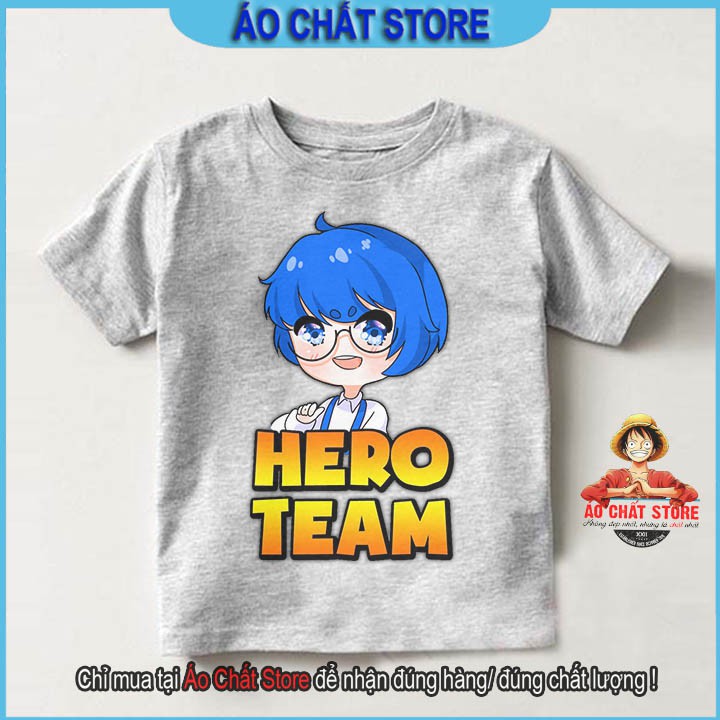 BST Áo Hero Team nhân vật Phong Cận nhiều màu siêu cute dành cho bé trai | bé gái đẹp | Áo Chất Store