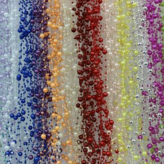 5m dây ngọc trai nhựa làm hoa cài tóc cô dâu, hoa cưới