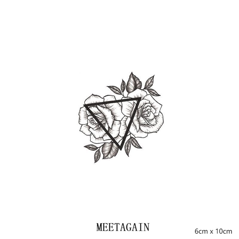 Hình xăm dán tạm thời chống nước 6cm x 10cm lâu trôi 15 ngày M-017 độc đáo