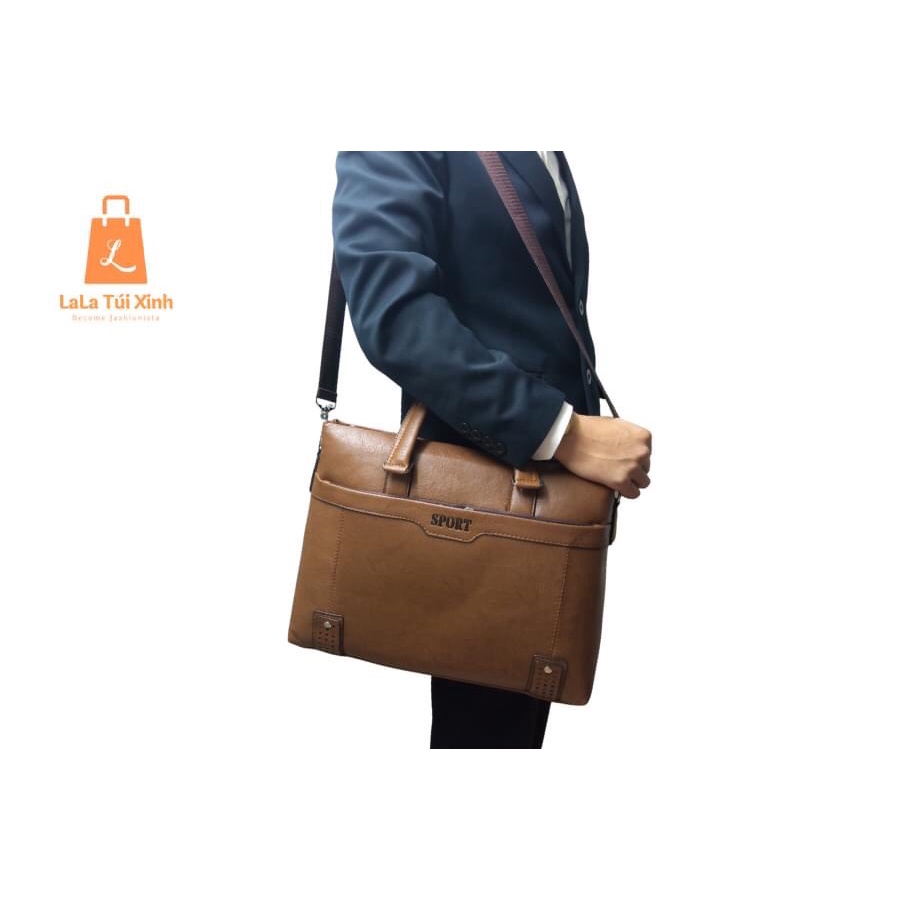 Túi Xách Công Sở KOKIBEDY Nam Nữ Da PU Cao Cấp Cặp Sách Nhiều Ngăn Đựng Laptop 13 14 15 6 inch | BigBuy360 - bigbuy360.vn