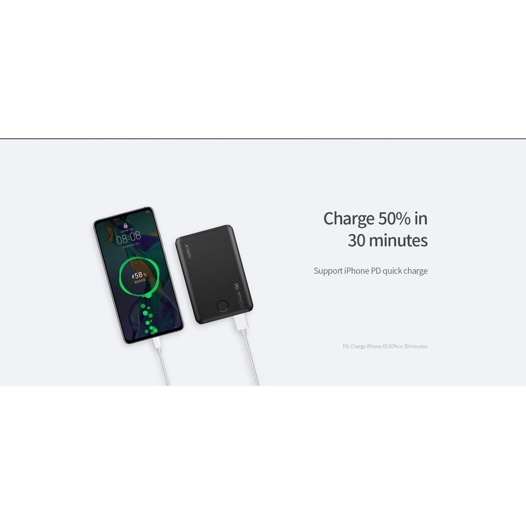 Pin dự phòng Joway JP199PD Power Delivery 10000mAh Quick Charge 3.0 (Đen)