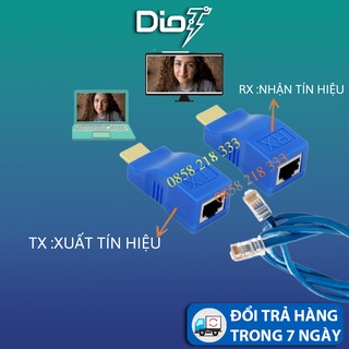 Bộ HDMI kéo dài qua dây cáp mạng LAN cat5e/cat6 HDMI - LAN - HDMI, hdmi to lan