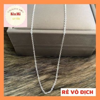 Dây chuyền xích 💎𝑭𝑹𝑬𝑬𝑺𝑯𝑰𝑷 💎[Mã HOAC10 giảm 10% đơn 99k] dây chuyền nam nữ màu trắng bền màu titan