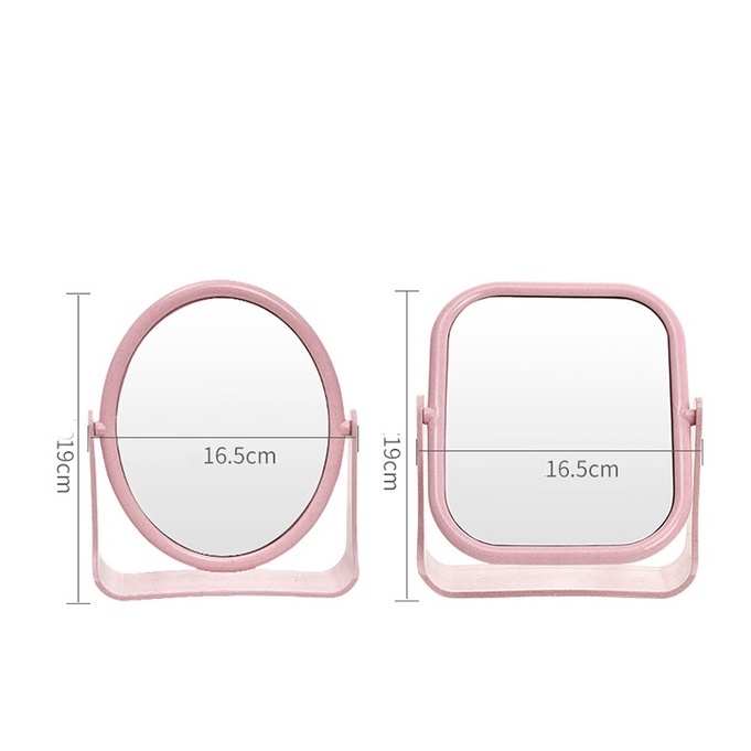 Gương để bàn , gương trang điểm 2 mặt xoay 360 độ