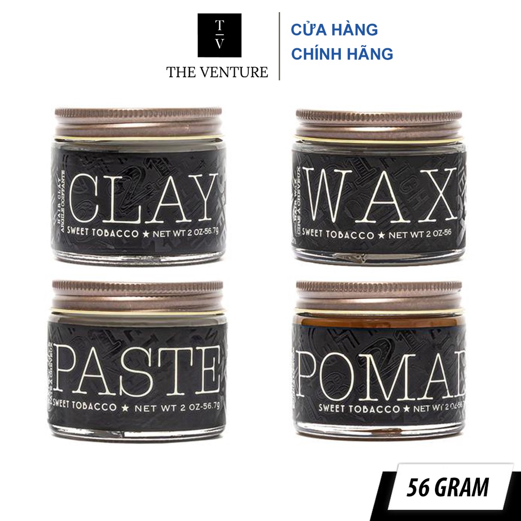 Bộ Sản Phẩm Tạo Kiểu 18.21 Man Made Clay - Wax - Paste - Pomade Chính Hãng - 56 Gram