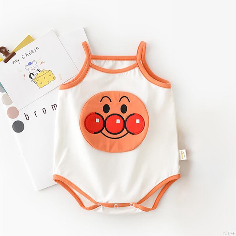 🍭 ruiaike 🍭 Baby Girl Boy Romper Infant Sleeveless Cotton Cartoon Print Bodysuit Newborn OutfitsN One Piece