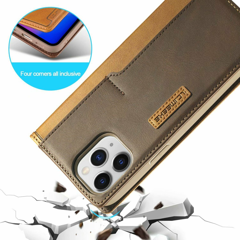 Bao da điện thoại có khe đựng thẻ dành cho Iphone 12 Pro Max 12 Mini 11 Pro Max Ip 11 Pro Xr Xs Max | BigBuy360 - bigbuy360.vn