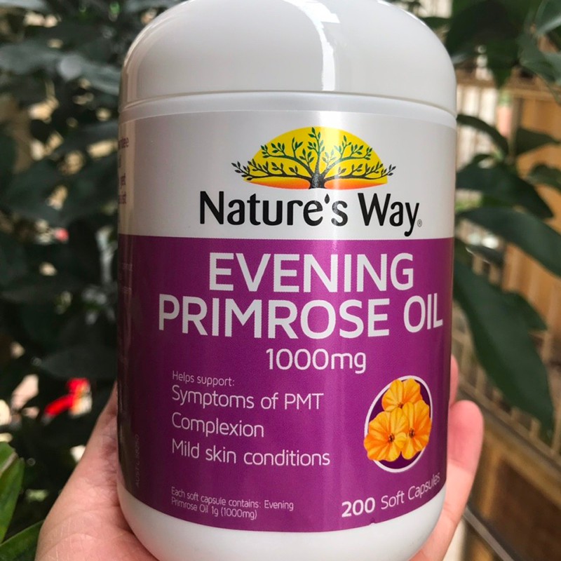 Nature's Way Evening Primrose Oil 1000 mg - Hỗ Trợ Cân Bằng Nội Tiết Tố Nữ Và Giảm Các Triệu Chứng Tiền Mãn Kinh