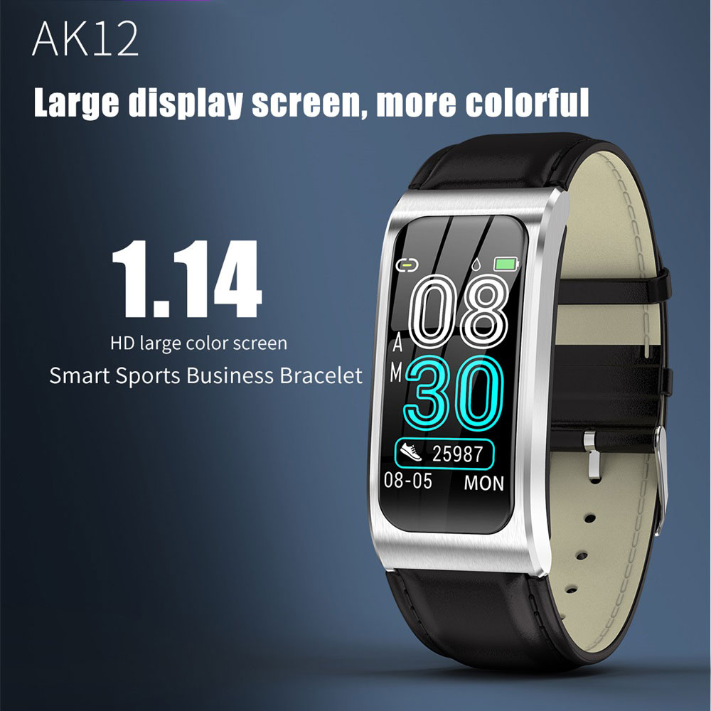 [ON SALE] AK12 1.14 -inch HD Large Color Screen Smart Bracelet Fashion Sport Casual Watch