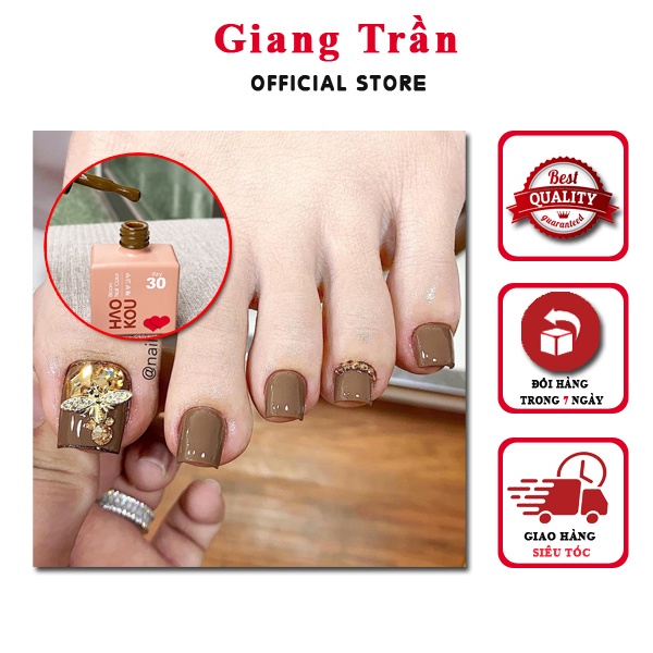 Sơn gel nâu cafe màu Hot tôn da cực đẹp
