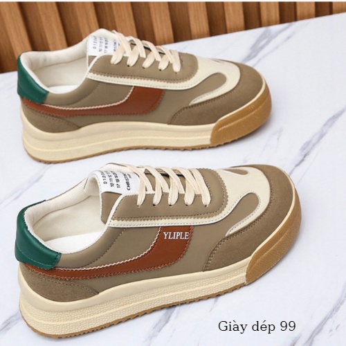 Giày nữ thể thao -  Sneakers nữ đen và nâu đế cao mẫu năng động, trẻ trung hottrend 2021 đẹp, mới , xinh xắn | BigBuy360 - bigbuy360.vn
