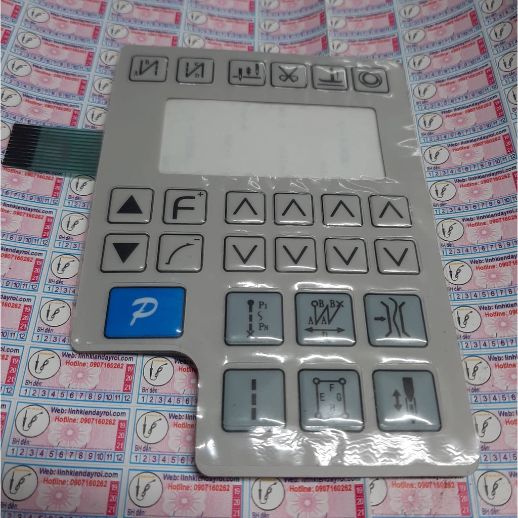 Miếng dán bàn phím màn hình máy may 1 POWERMAX BOWMAX P xanh dương