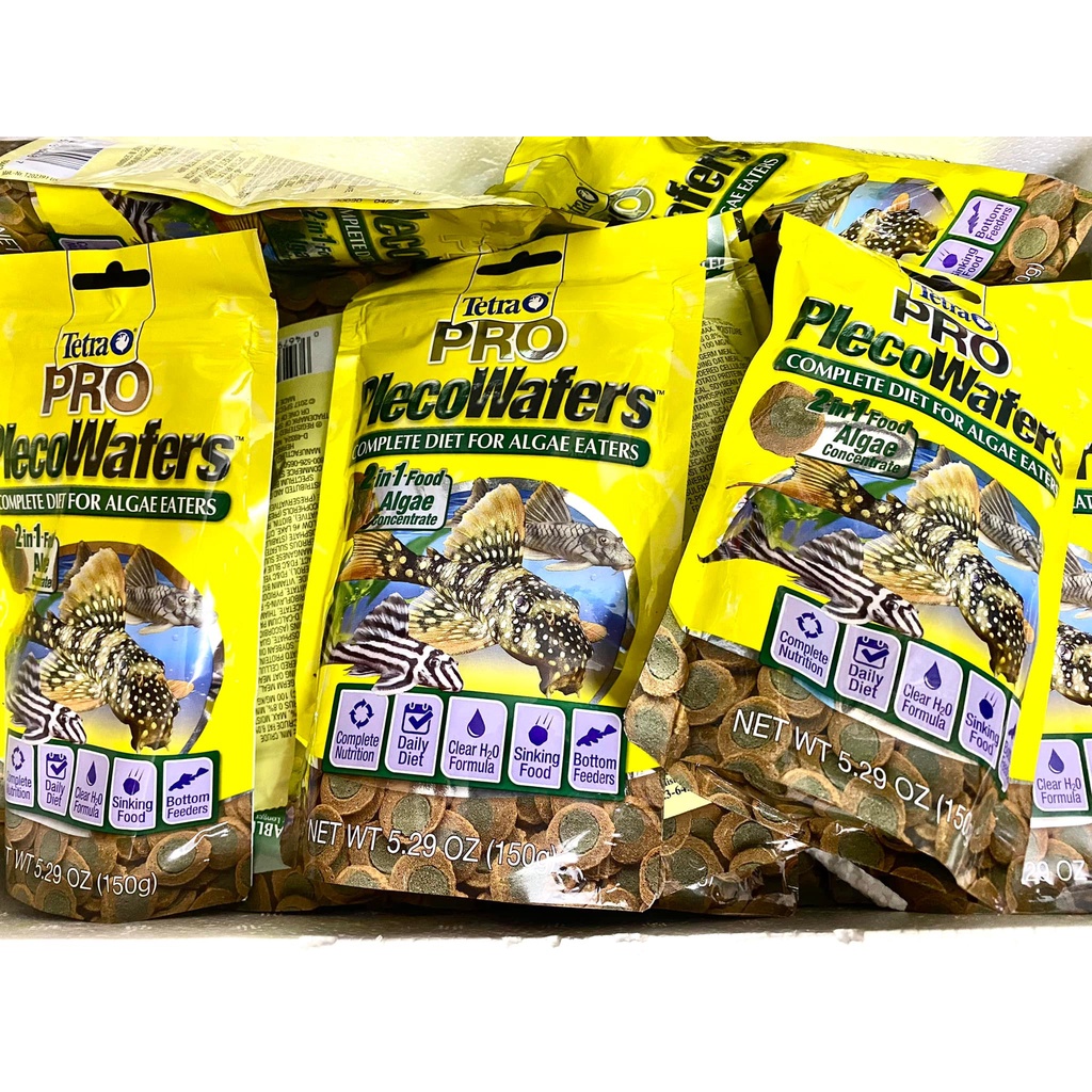 TETRAPRO PLECOWAFERS (150 gram): Thức ăn cao cấp cho cá Pleco &amp; cá tầng đáy