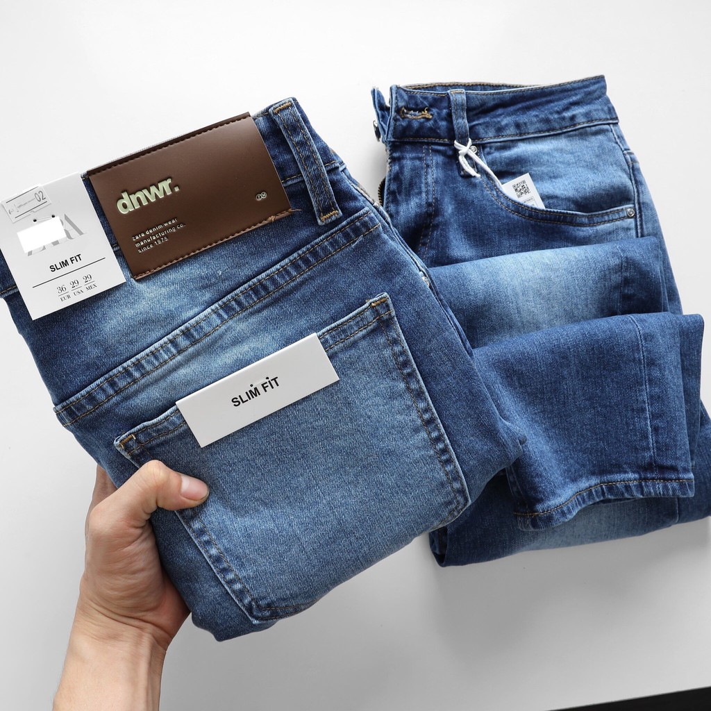 [KHUYẾN MÃI 45%]⚡⚡Quần Jeans Nam, Quần Bò Nam-Dáng Slim Fit-Không Rách, Giá Rẻ Nhất Tại Đây-Cam Kết Được Đổi Size