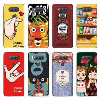 Cartoon Tiger Back Cover LG V40 V30 V20 V10 Soft TPU Case