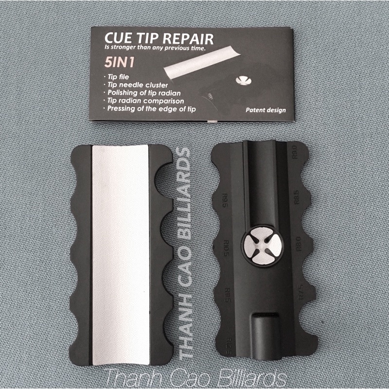 Dụng Cụ Sửa Đầu Cơ Bida 5 Trong 1 Bỏ Túi Tiện Lợi | Dụng Cụ Hỗ Trợ Dán Đầu Gậy Bi-a Tại Nhà | Chăm Sóc Đầu Cơ Cá Nhân