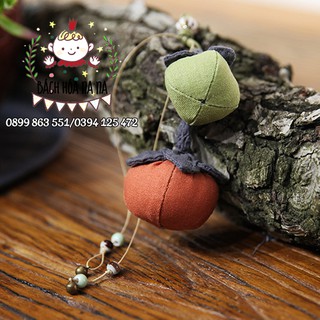 SET nguyên liệu may túi thơm quả hồng cho người mới bắt đầu/ Quả hồng  bông trang trí- bách hóa na na