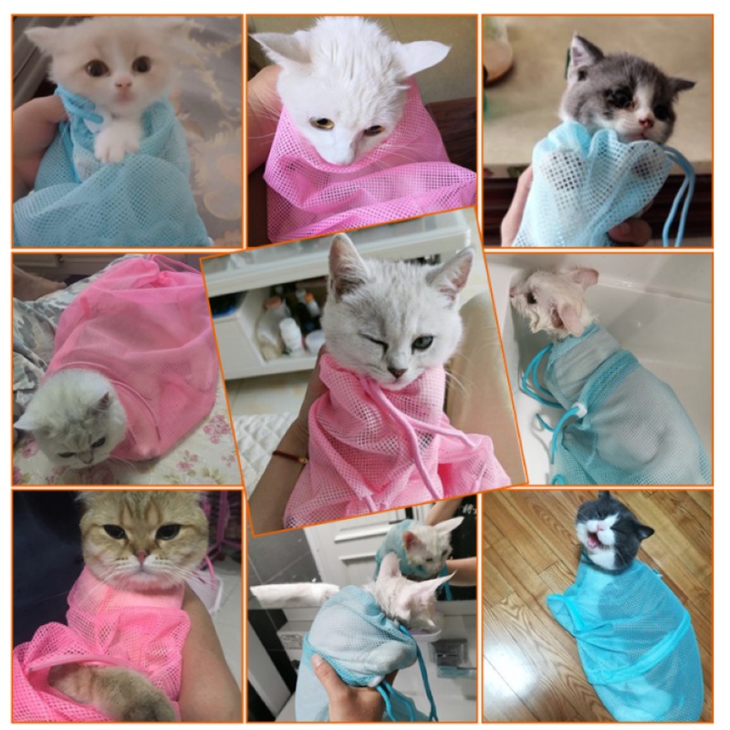 TÚI LƯỚI TẮM CHO MÈO ĐA NĂNG (BÁN SỈ) - LOVE PETS SHOP