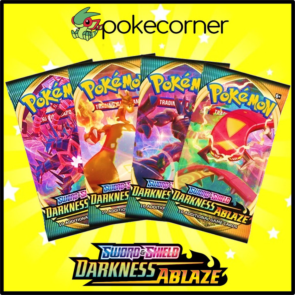 (siêu rẻ) Gói thẻ bài Pokemon TCG Booster Pack Darkness Ablaze SS3 Chính Hãng, Mới 100% (Art Ngẫu Nhiên) - PokeCorner