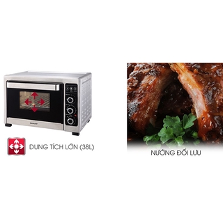 Lò Nướng Điện Sharp EO-A383RCSV-ST (38L- BH 12 tháng)