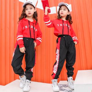 Trang Phục Biểu Diễn Nhảy hip hop Cá Tính Dành Cho Bé Gái