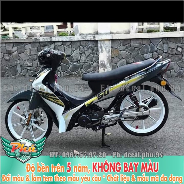 Tem rời Elegant Trắng đen -1
