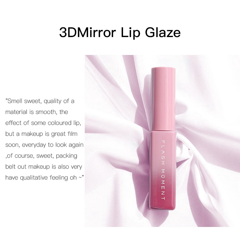 Son môi Flash Moment cấp ẩm không dính thành cốc lâu trôi bền màu với 7 tông màu tuỳ chọn 21g | BigBuy360 - bigbuy360.vn