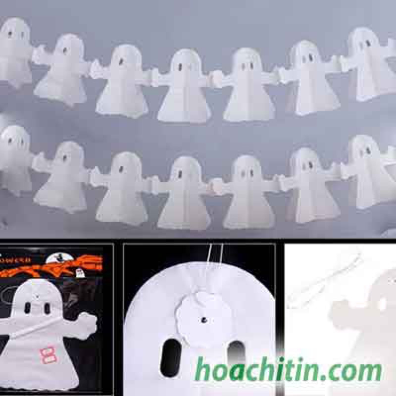 Dây treo trang trí tiệc Halloween phụ kiện trang trí sticker dán tường