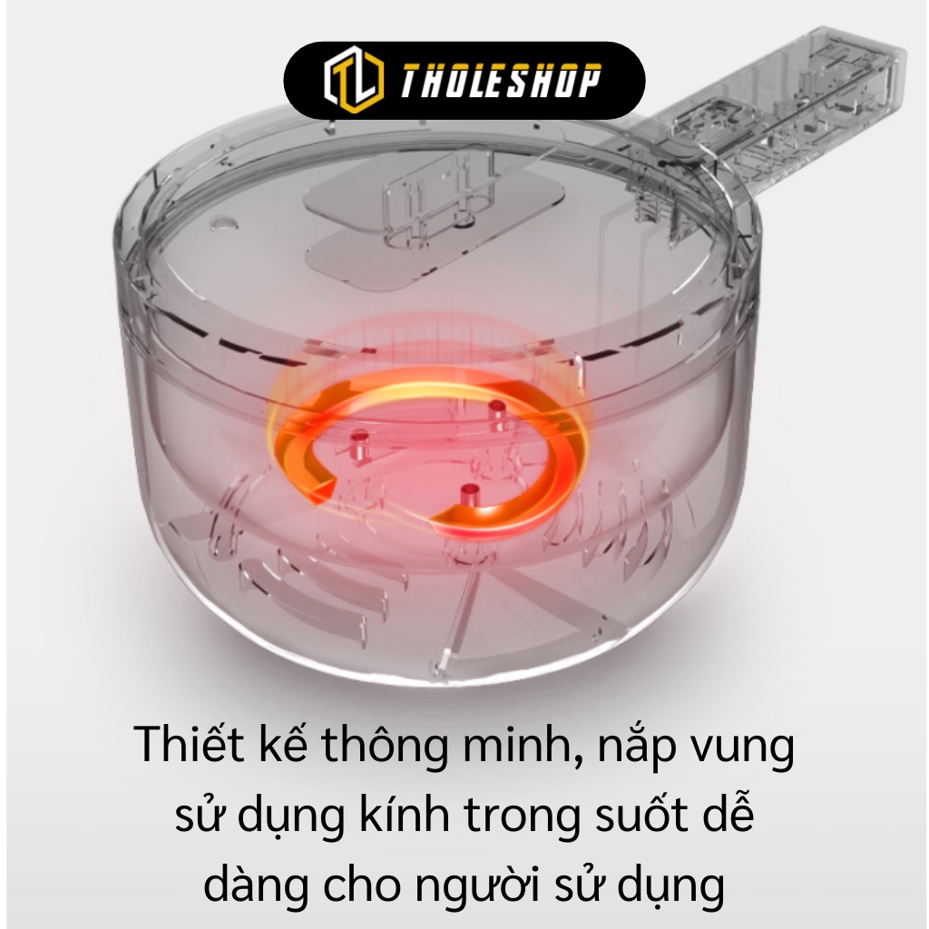 Nồi Điện Đa Năng - Nồi Nấu Lẩu, Nấu Mì, Rán, Hấp Mini OLAYKS, Dung Tích 2L 9597