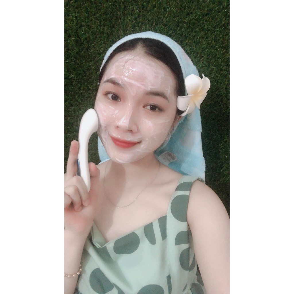 Máy Massage Mặt, Máy Massage Ion Cầm Tay Sử Dụng Kết Hợp Mask, Serum, Sữa Rửa Mặt