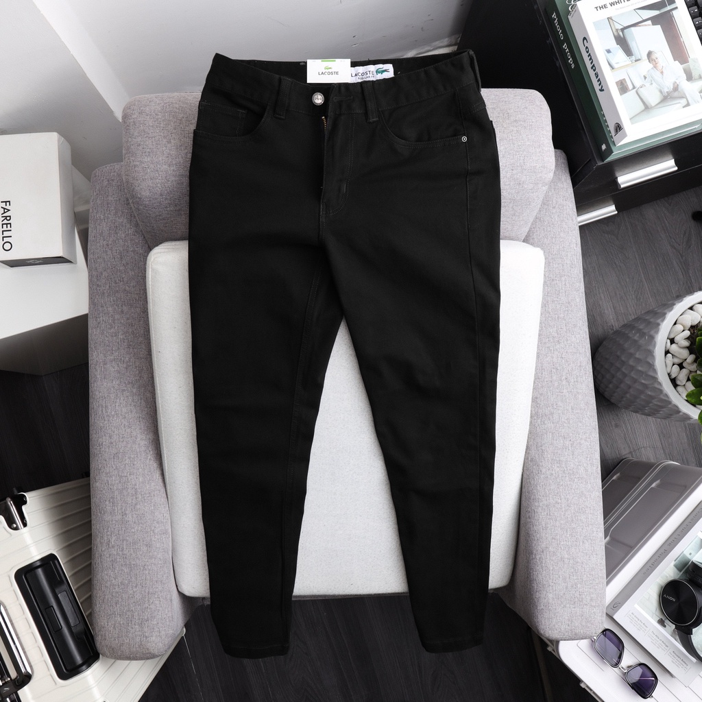 Quần Kaki Dài Giả Jean, thớ vải như jean mộc Co Giãn , Form Suông Không Ôm Trẻ Trung, BigSize 100kg - 3bros.khoxuatkhau