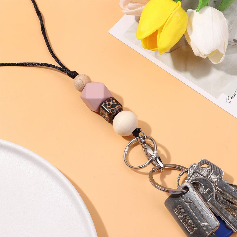 LAKAMIER Chuỗi Hạt Gỗ Tự Nhiên Treo Tường Trang Trí Thời Trang