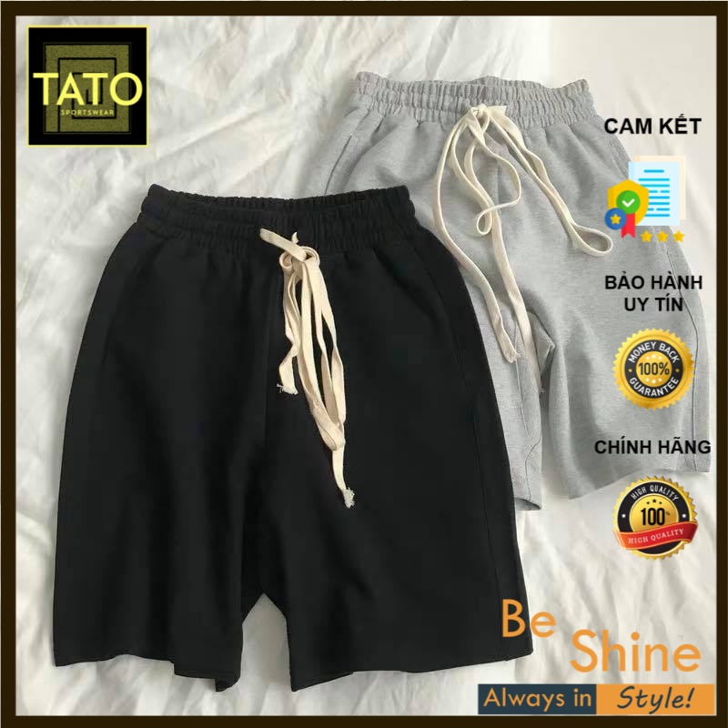 Quần Short Trơn TATO , Quần Thể Thao Thun Da Cá Thoáng Mát - TATO Unisex Clothing