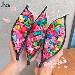 Set 50 Kẹp Tóc Càng Cua Mini Và 1000 Dây Buộc Tóc Xinh Xắn Cho Nữ