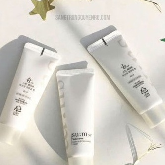Sữa Rửa Mặt Trắng Da Sum Skin Saver Essential Cleansing Foam Làm Sạch Bụi Bẩn Bã Nhờn Không Gây Kích Ứng 40ml