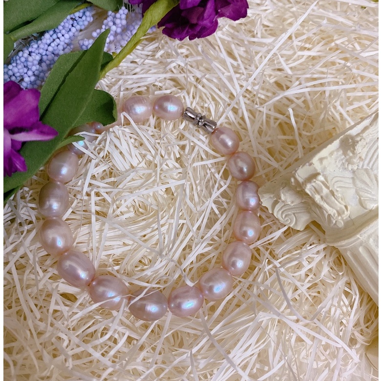 Vòng tay trai thật tự nhiên 10li ánh tím hạt bóng đẹp